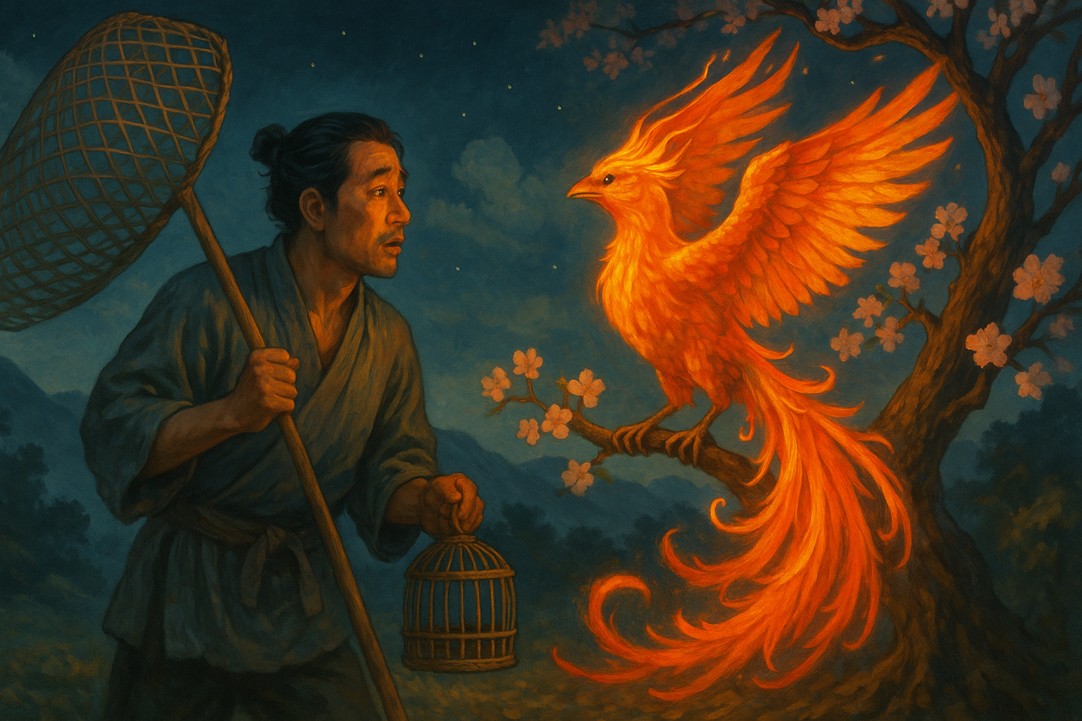Hiroshi und der Flammenvogel Cover